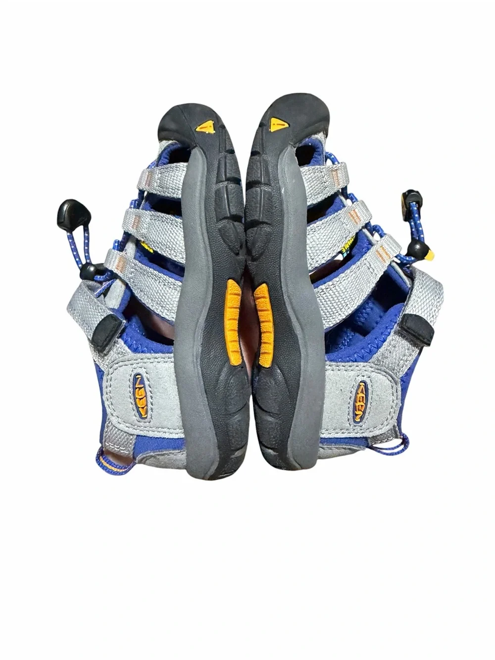 KEEN Newport H2 Toddler Waterproof Sandals | Gray Blue Orange | Size 10